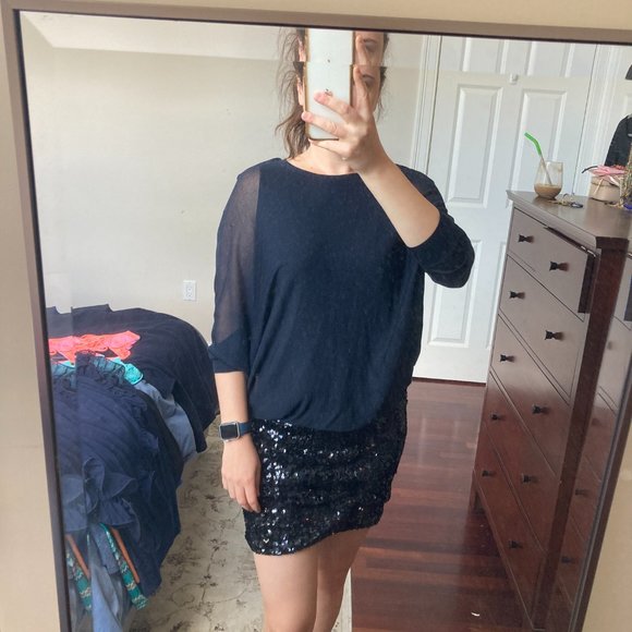 NWT Phase Eight Geonna Sequin Knit Dress - Picture 3 of 5